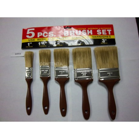 5 pc Paint Brush Set Pk 6/72