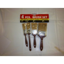 4 pc Paint Brush Set Pk 12/72