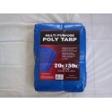 20'x30' Poly Tarp W/ medal grommets every 3 feet and on each corner. UV treated