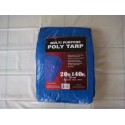 20'x40' Poly Tarp W/ medal grommets every 3 feet and on each corner. UV treated