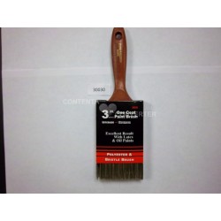 3"  Polyester-Natural Bristle blend Paint Brush 12/72 Cs Pk