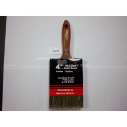 4"  Polyester-Natural Bristle blend Paint Brush 12/72 Cs Pk