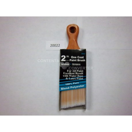 2" Angle "Shorty" Polyester Paint Brush w/ Wooden Handle 12/144 cs pk